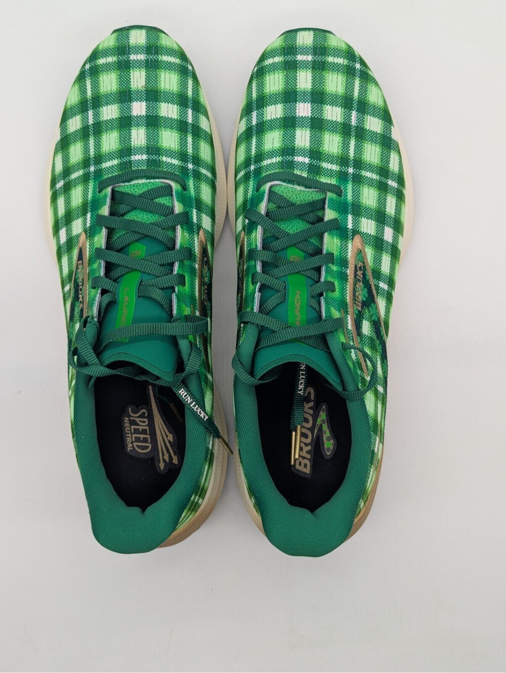 Brooks Launch 10 Run Lucky Clover Green Mens Size 11 Running Shoes 1104091D344 - Picture 5 of 9